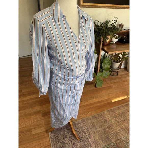Veronica Beard Afton Striped Midi Dress - Picture 5 of 8